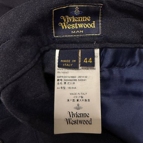 【USED】2010's Vivienne Westwood MAN WOOL TROUSERS