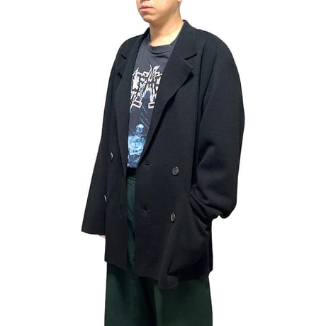 【USED】80'S ISSEY MIYAKE MEN DOUBLE BREASTED WOOL KNIT JACKET