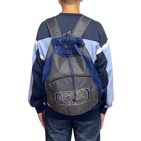 【USED】90's HI-TEC Nylon Drawstring Daypack