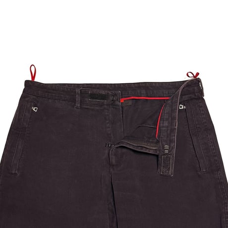 【USED】00's PRADA SPORT Sun-Faded Zip-Hem Technical Trousers