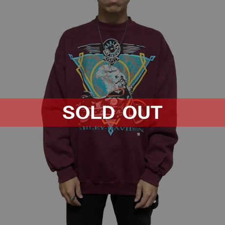 【USED】90'S HARLEY DAVIDSON SWEATSHIRT