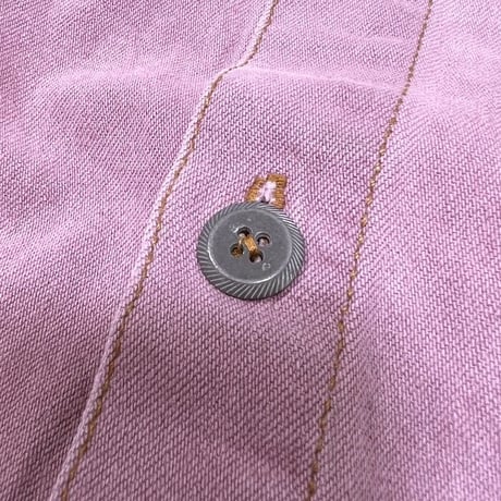 【USED】80'S QUIKSILVER COTTON SHIRT PINK PURPLE