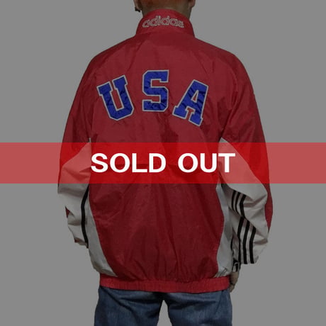 【USED】90'S ADIDAS NYLON JACKET OLYMPIC MODEL