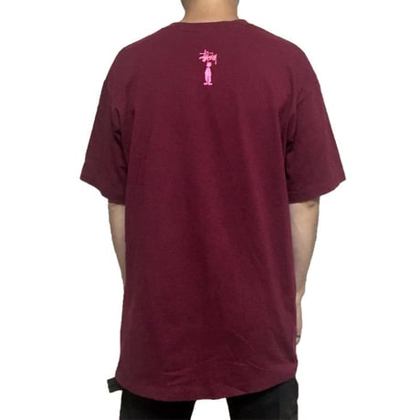 【USED】90'S STUSSY T-SHIRT "KNOWLEDGE IS KING"