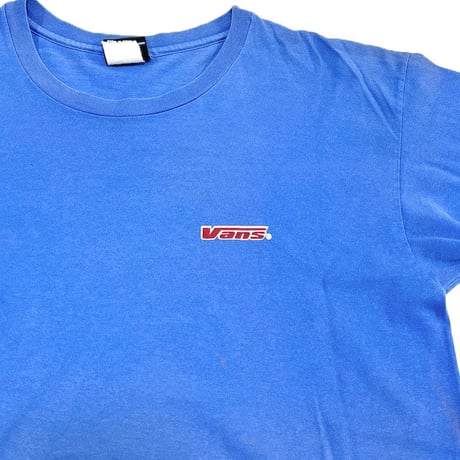 【USED】90'S VANS T-SHIRT SKY BLUE