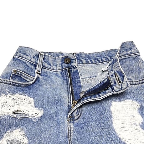 【USED】90'S-00'S LEE CUT-OFF CRUSH DENIM SHORTS