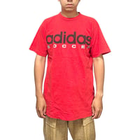 【USED】90's ADIDAS SOCCER LOGO T-SHIRT