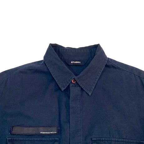 【USED】90'S-00'S STUSSY MINIMAL WORK SHIRT
