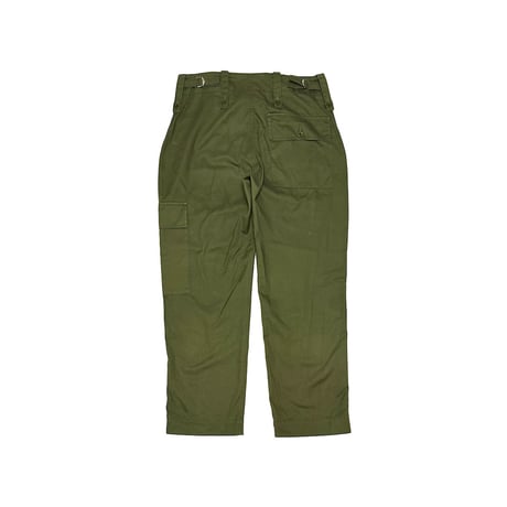 【USED】90s British Army Olive Fatigue Pants with Single Cargo Pocket