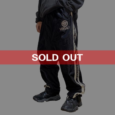 【USED】90'S VERSACE NYLON TRACK PANTS