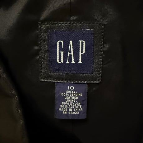 【USED】90's-00's GAP LEATHER BLAZER
