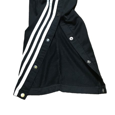【USED】90'S ADIDAS SIDE SEAM SLITS WITH SNAP BUTTON TRACK PANTS