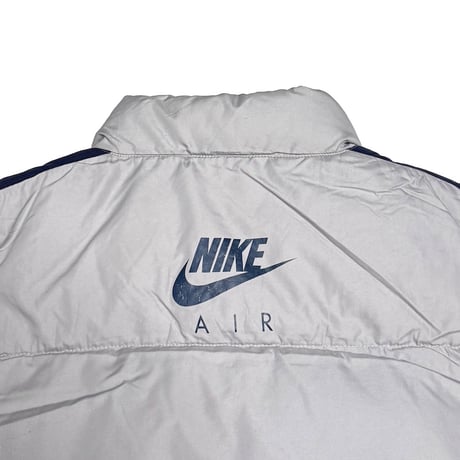 【USED】00's EURO NIKE AIR Silver Down & Feather Puffer Vest