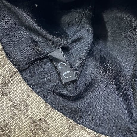 【USED】00'S GG MONOGRAM BOOTLEG BACKET HAT