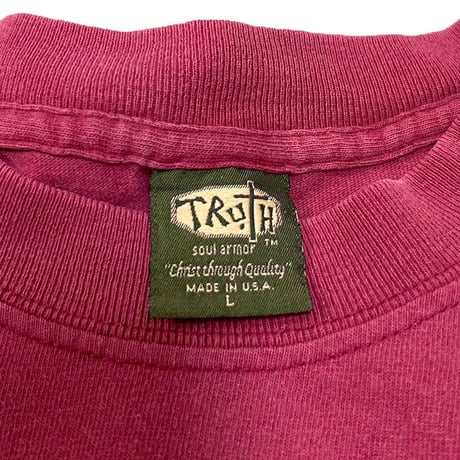 【USED】90'S TRUTH SOUL ARMOR T-SHIRT