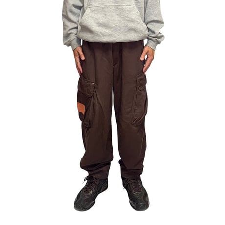 【USED】90's W.&L.T. Cyber Cargo Pants Brown