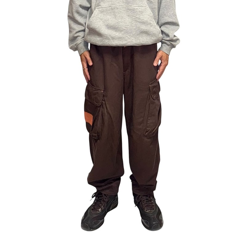 パンツ 90s brown wide cargo pants USED】90's W.&L.T. Cyber Cargo Pants Brown | KO
