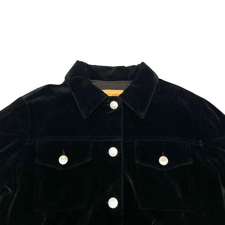 【USED】HELMUT LANG 1997 VELOUR×ORGANDIE TRACKER JACKET