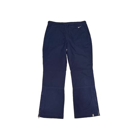 【USED】00's EURO NIKE Flared Tech Training Pants Royal Navy
