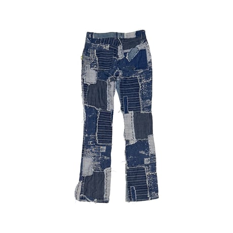 【USED】90's Jean Paul Gaultier JPG JEAN’S Patchwork Flare Denim Pants