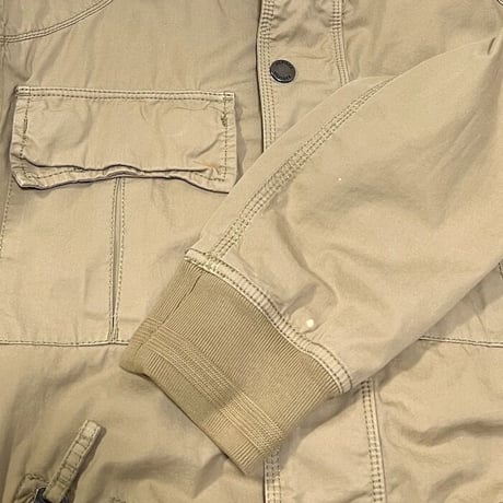 【USED】00'S TOMMY HILFIGER COTTON MOTORCYCLE JACKET