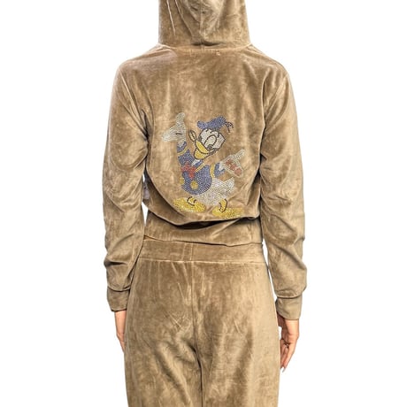 【USED】00's DOLCE & GABBANA Bling Donald Duck Velour Tracksuit