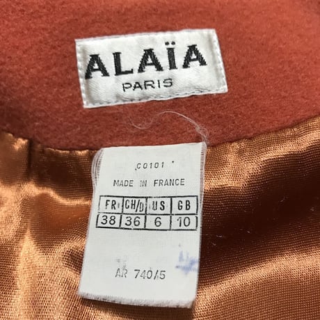 【USED】80'S AZZEDINE ALAÏA WOOL BIKER JACKET