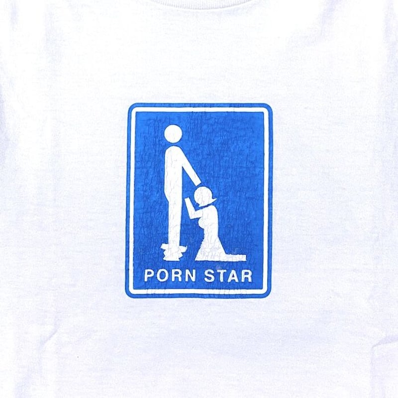 USED】90'S-00'S PORN STAR T-SHIRT | KONBINI