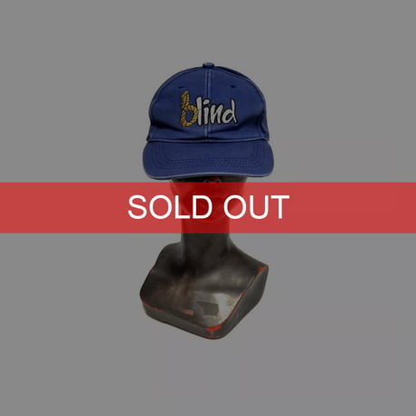 【USED】90's blind skateboards CAP SLATE BLUE