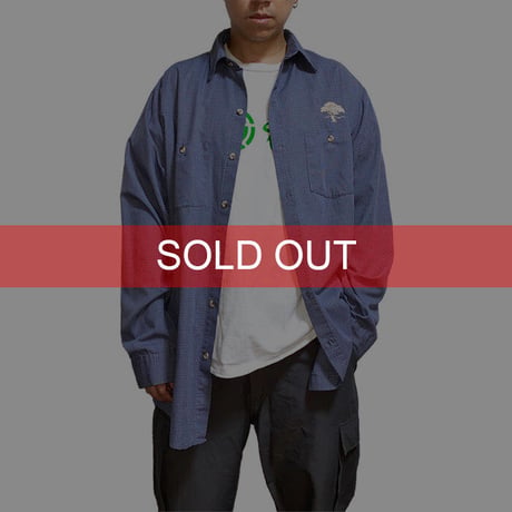 【USED】00'S REED BONSAI EMBROIDERY WORK SHIRT
