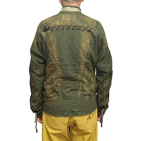【USED】00's DOLCE & GABBANA DIRTY BIKER JACKET