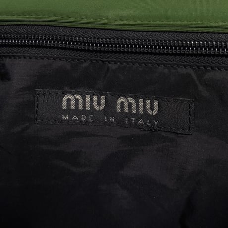 【USED】miu miu 1999ss Technical Shoulder Bag Military Green