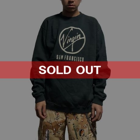 【USED】90'S VIRGIN RECORDS SWEATSHIRT