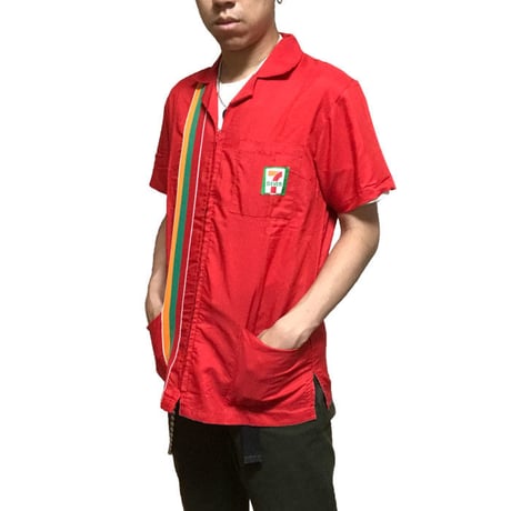 【USED】00'S 7-ELEVEN STAFF SHIRT