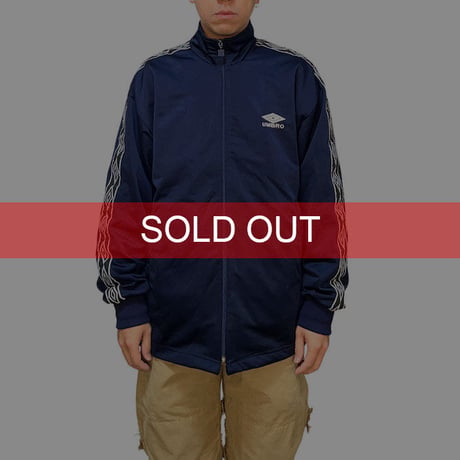【USED】90'S UMBRO DOUBLE DIAMOND TAPE TRACK JACKET