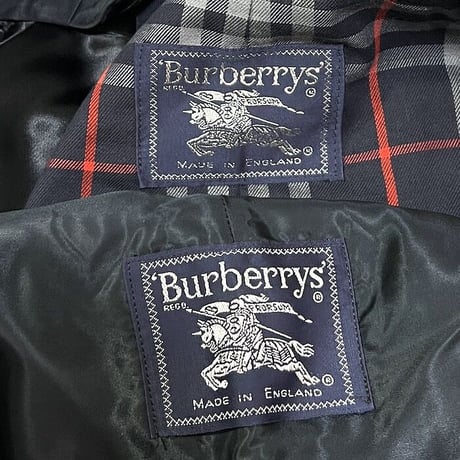 【USED】80'S-90'S BURBERRYS TRENCH COAT NAVY MADE IN ENGLAND