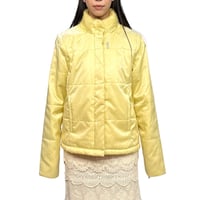 【USED】00's NIKE Detachable Sleeve Puffer Jacket Pastel Yellow