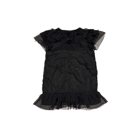 【USED】00's Twelve By Twelve Ruffle Tulle Mini Dress