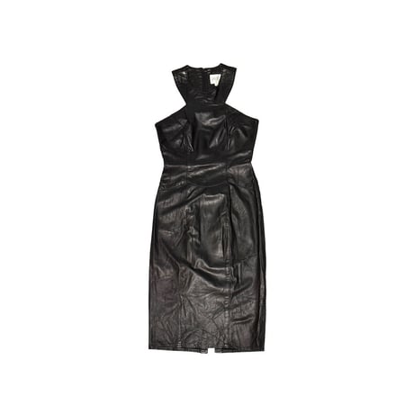 【USED】80's VAKKO LEATHER DRESS