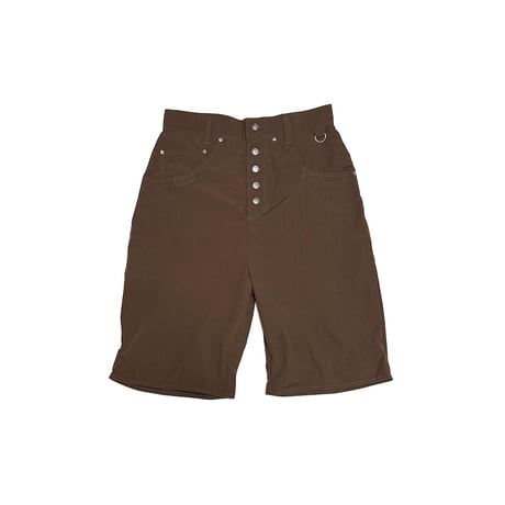 【DEAD STOCK】90's SIMS Snowboards Wide Tech Shorts Brown