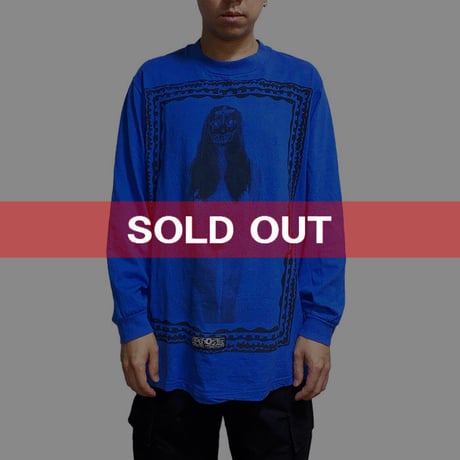 【USED】OLD GHOSTS DESIGNS L/S T-SHIRT "MASK LADY" (REPLO)