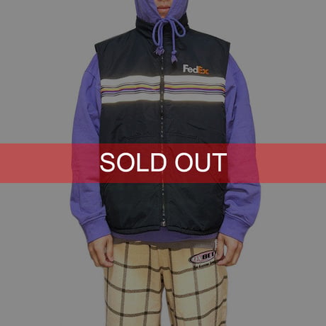【USED】90'S FEDEX VEST DESIGNED BY STAN HERMAN