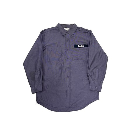 【USED】00'S FEDEX B.D. SHIRT DESIGNED BY STAN HERMAN