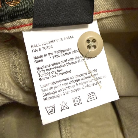 【USED】Timberland 2003AW 3-in-1 Detachable Utility Pants