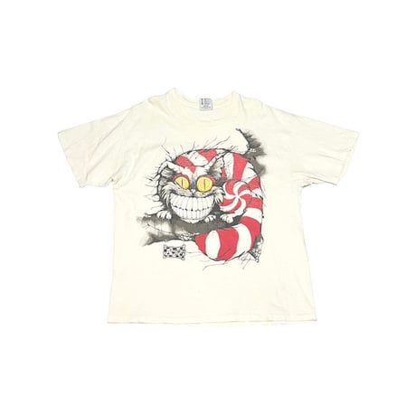 【USED】90’S ALICE IN WONDERLAND CHESHIRE CAT T-SHIRT