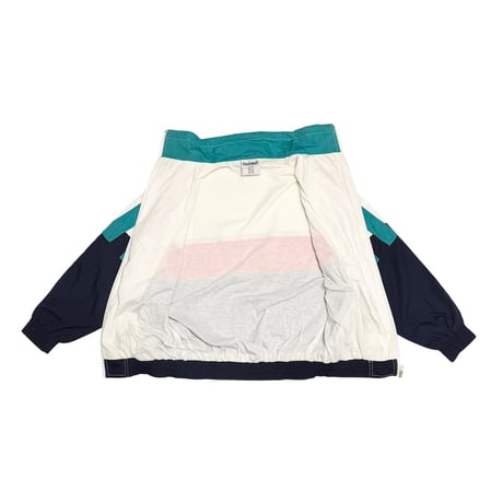 【USED】90's hummel Color-Block Track Jacket Red × Teal × Navy