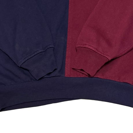 【USED】90's DUNLOP BICOLOR SWEAT PARKA