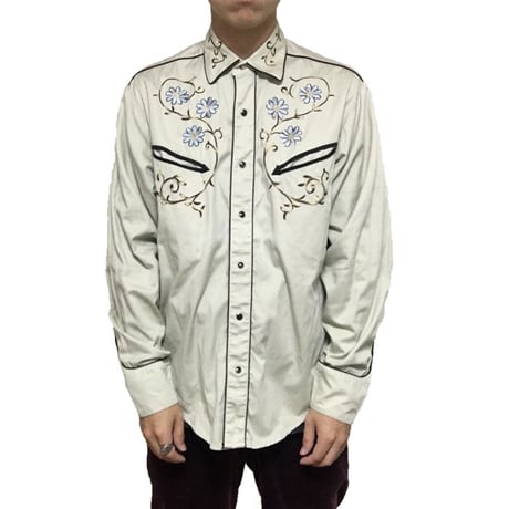 【USED】EMBROIDERY WESTERN SHIRT