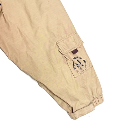 【USED】00’s NAUTICA JEANS Sand Beige Oversized Hooded Jacket