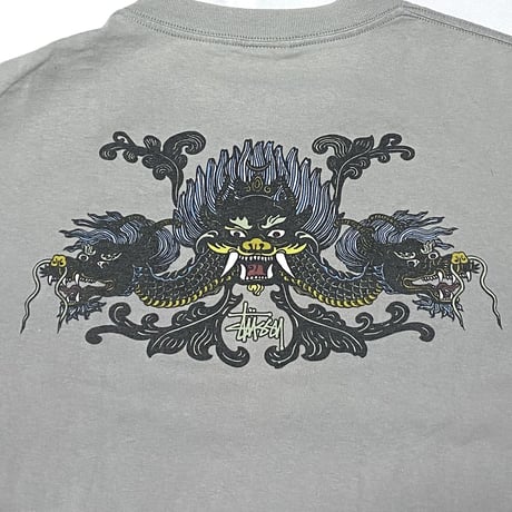 【USED】90'S STUSSY DORAGON T-SHIRT